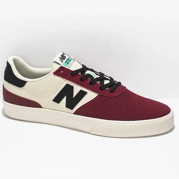 New Balance Numeric 272 Burgundy Sea Salt lace up sneakers - Picture 2 of 8